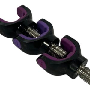 3x Jag Small Black Lockdowns with Purple Inserts - J15 - PRE LOVED