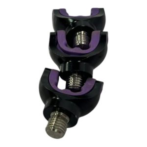 3x Jag Small Black Lockdowns with Purple Inserts - I2 - PRE LOVED - Image 4