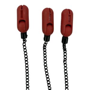 3x Skills Red Bobbins with Chains - E6 - PRE LOVED