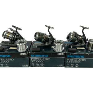 3x Shimano Power Aero XT 10000 with Spare Spools In Boxes - PRE LOVED