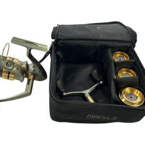 1x Shakepeare Mach 3 3500 FD Reel with Spare Spools in Case - E7 - PRE LOVED