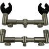 2x Jag Stainess 2 Rod Adjustable Buzzbars 5'' with ESP Butt Grips - F15 - PRE LOVED