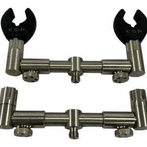 2x Jag Stainess 2 Rod Adjustable Buzzbars 5'' with ESP Butt Grips - F15 - PRE LOVED