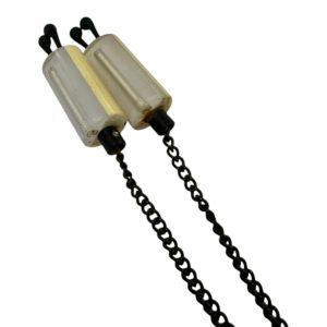 2x Korda Black and White Bobbins - Medium White - DISCOLOURED - I24 - PRE LOVED - Image 2