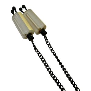 2x Korda Black and White Bobbins - Medium White - DISCOLOURED - I24 - PRE LOVED - Image 3