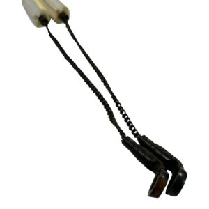 2x Korda Black and White Bobbins - Medium White - DISCOLOURED - I24 - PRE LOVED - Image 5