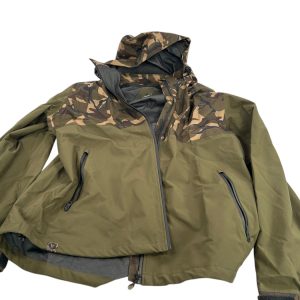 1x Fox Khaki 10k Rain Jacket - XXL - U142 - PRE LOVED