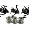 3x Daiwa Windcast-S 5000 with Spare Spools - E23 - PRE LOVED