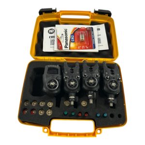 3x ND Alarms with Receiver and Accessories in Case - B14 - PRE LOVED
