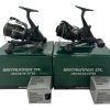 2x Shimano DL4000FB baitrunner with Spare Spools In Boxes - S114 - PRE LOVED