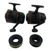 2x DAM CFM Quick Closed Face Reels with Spare Spools - J1 - PRE LOVED