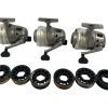 3x DAM Quick CTE 135 Closed Face Reels with Spare Spools - F10 - PRE LOVED
