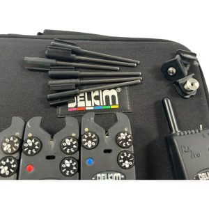 Alternative view of 3x Delkim Txi Plus with Receiver, D Lock and Snags R/Y/B - U122 - PRE LOVED