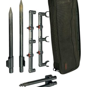 2x Taska 3 Rod Buzz Bars With Sticks In Buzz Bar Pouch - S141 - PRE LOVED