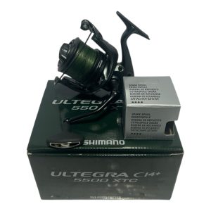 1x Shimano Ultegra Ci4 5500 XTC with Spare Spool In Box - U185 - PRE LOVED