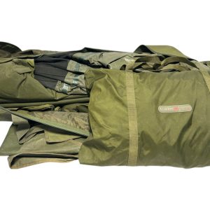 1x Trakker Tempest EV 100 Bivvy with Skull Cap, Skull Cap Wrap Infill and Groundsheet - ORA15 - PRE LOVED