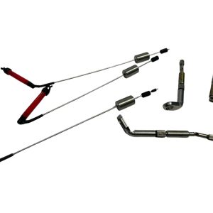 Alternative view of 3x Solar Red Swingers with Hockey Sticks - I2 - PRE LOVED