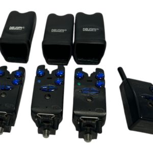3x Delkim Txi Plus Alarms With Recevier  2x Snags And D Loks In Nash 30 Years Buzz Bar Case - A15 - PRE LOVED