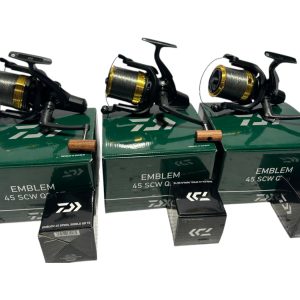 3x Daiwa Emblem 45 SCW 20 QD OT with Spare Spools with Boxes - PRE LOVED
