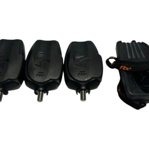 3x Fox RX+ Alarms with Receiver with Orange Dumby Bobbins - C25 - PRE LOVED