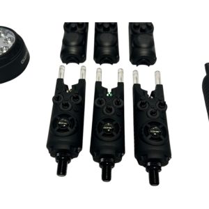 3x Sonik Gizmo Alarms with Receiver and Light In Case - I11 - PRE LOVED - Image 4