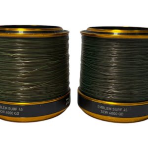 2x Daiwa Emblem Surf 45 SCW 4000QD Spare Spools - J5 - PRE LOVED