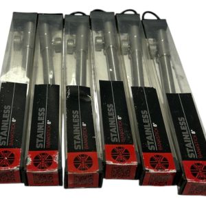 6x NBRICE Stainless Banksticks 8 Inch - D9 - PRE LOVED