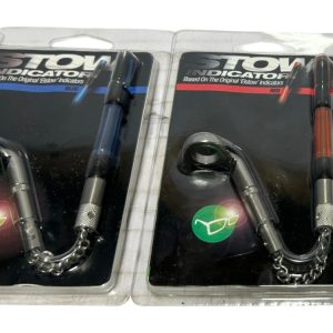 Alternative view of 3x Korda Stow Indicators Red Blue Green With Extra Weights And Case - A21 - PRE LOVED