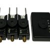 3x Steve Neville Remote Alarms White with Recevier and Jag Snags - C21 - PRE LOVED