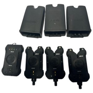 Alternative view of 3x Sonik SKX Bite Alarms with Receiver - J9 - PRE LOVED