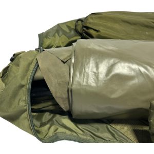 Alternative view of 1x Trakker Tempest 100 EV Aquatex Brolly with Ground Sheet, Front Infill Panel, Storm Poles and Skull Cap - GRE131 - PRE LOVED