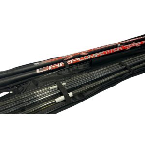 1x Preston Carp Competition 14.5m Power Pole In Case with 5 Top Kits - GRE634 - PRE LOVED