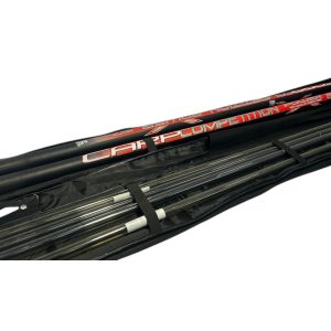 Alternative view of 1x Preston Carp Competition 14.5m Power Pole In Case with 5 Top Kits - GRE634 - PRE LOVED