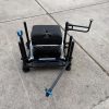 1x Preston Absolute 5GStation Satbox White with Feeder Arm and Side Support Arm - WHIY28 - PRE LOVED