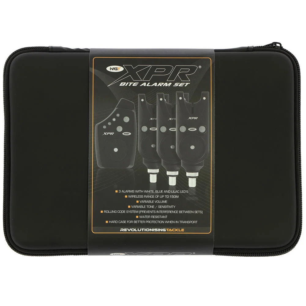 NGT XPR 3pc Wireless Alarms - Adjustable Volume Tone and Sensitivity with Receiver - Image 3