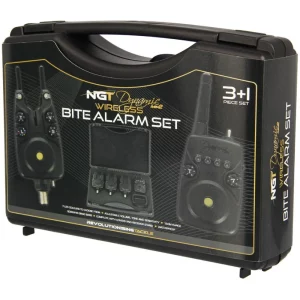 Alternative view of NGT Dynamic MK2 3pc Wireless Alarms - Adjustable Volume Tone Sensitivity and light with Receiver and Alarm Covers