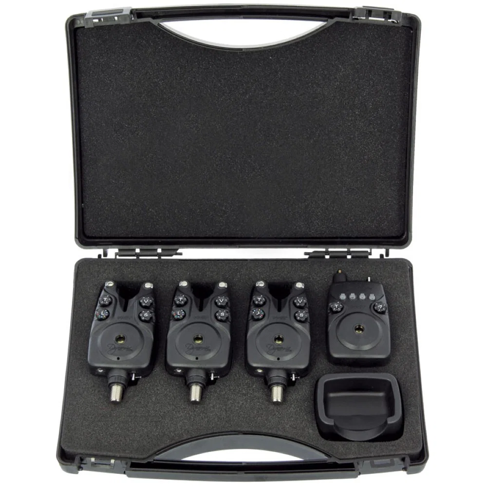 NGT Dynamic MK2 3pc Wireless Alarms - Adjustable Volume Tone Sensitivity and light with Receiver and Alarm Covers