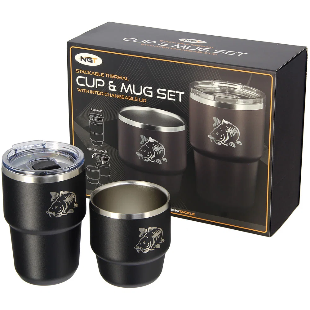 NGT Twin Mug Set - 304SS Stackable Outdoor Drink Set (567) - Image 4