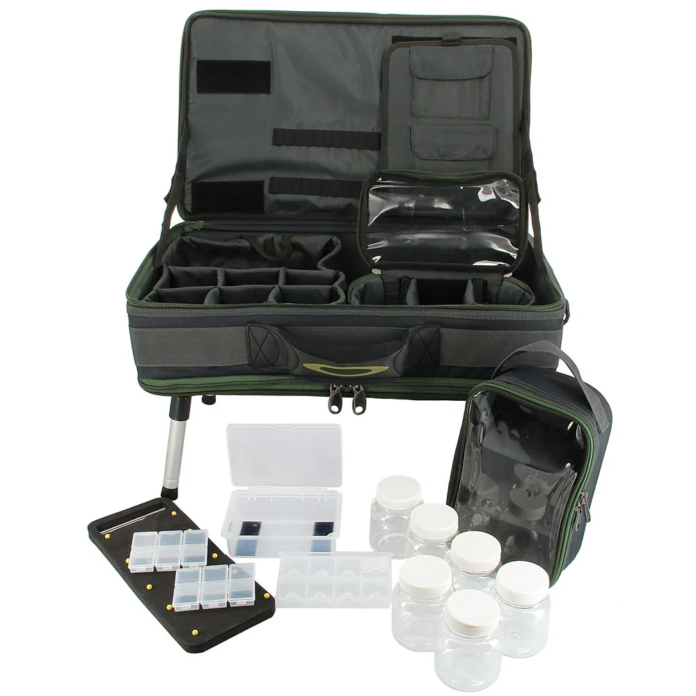 NGT Carp Bivvy Table System - Rig Wallet Glug Pot Lead Bag Bivvy Table and Case System (588) - Image 3