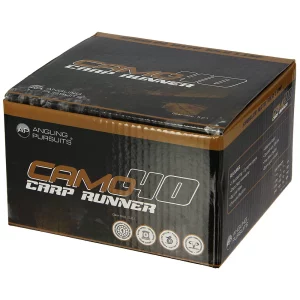NGT Angling Pursuits Camo Carp Runner Reel with 12lb Line and Spare Spool