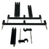 1x Korda Singlez 3 Rod Set Black with Mini Spikes, 5 Uprights, 2 Extensions and 2 Stablisers - 9.5/12'' Buzzbars and 5/7'' Uprights - H6 - PRE LOVED