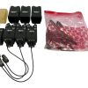 3x Delkim Txi Plus with Receiver Snags D Locks and Night Lights - W/P/B - I24 - PRE LOVED