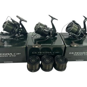 3x Shimano Ultegra Ci4 14000 XTC with Spare Spools in Boxes - PRE LOVED