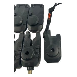 Alternative view of 3x Fox Micron Bite Alarms and Receiver - with ESP Alarm Bag - A10 - PRE LOVED