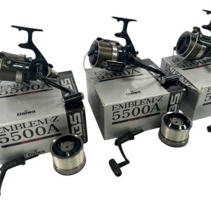 Alternative view of 3x Daiwa Emblem-Z Reels with Spare Spools and Handles in BOXES - PRE LOVED