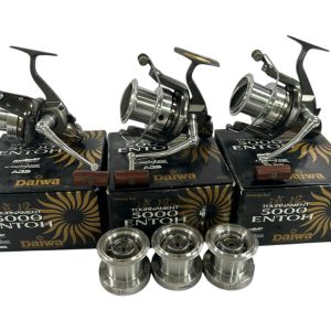 3x Daiwa Entoh 5000 with Spare Spools in Boxes - PRE LOVED