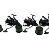 3x Shimano XTB-LC Ci4 Big Bait Runner with 3 Spare Spools - U135 - PRE LOVED