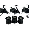 3x Daiwa Crosscast 45 SCW 5000LD QD with Spare Spools - A107 - PRE LOVED