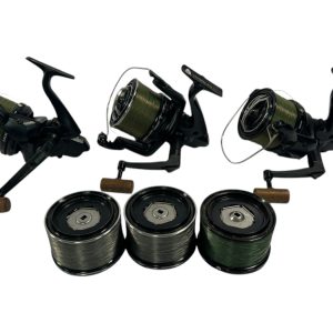 3x Shimano Ultegra 14000 XTD with Ice Washers Folding Handles and Spare Spools - U154 - PRE LOVED