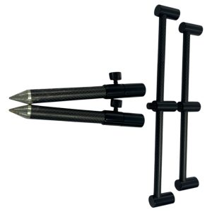 2x Nere Angling 3 Rod Carbon Buzzbars 9/10'' with 2x Carbon Sticks 6'' - B9 - PRE LOVED - Image 5